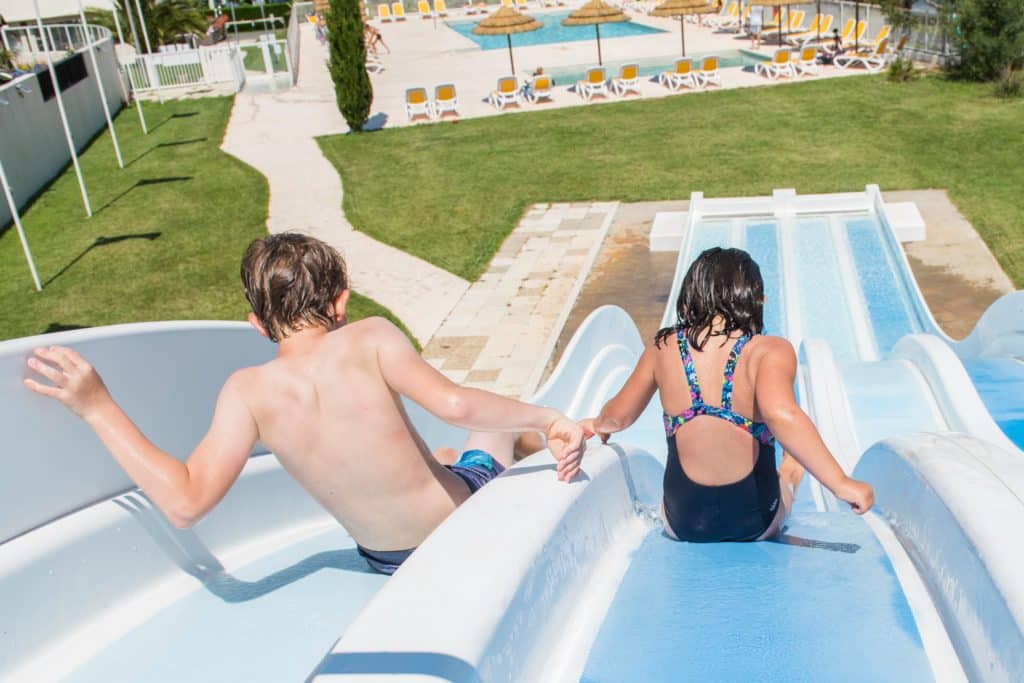 Toboggan aquatique du camping Soleil Levant près de Royan en Charente-Maritime
