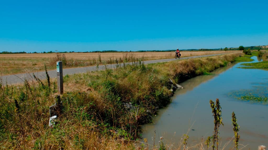 Balade à vélo le long de l'estuaire de Vitrezay