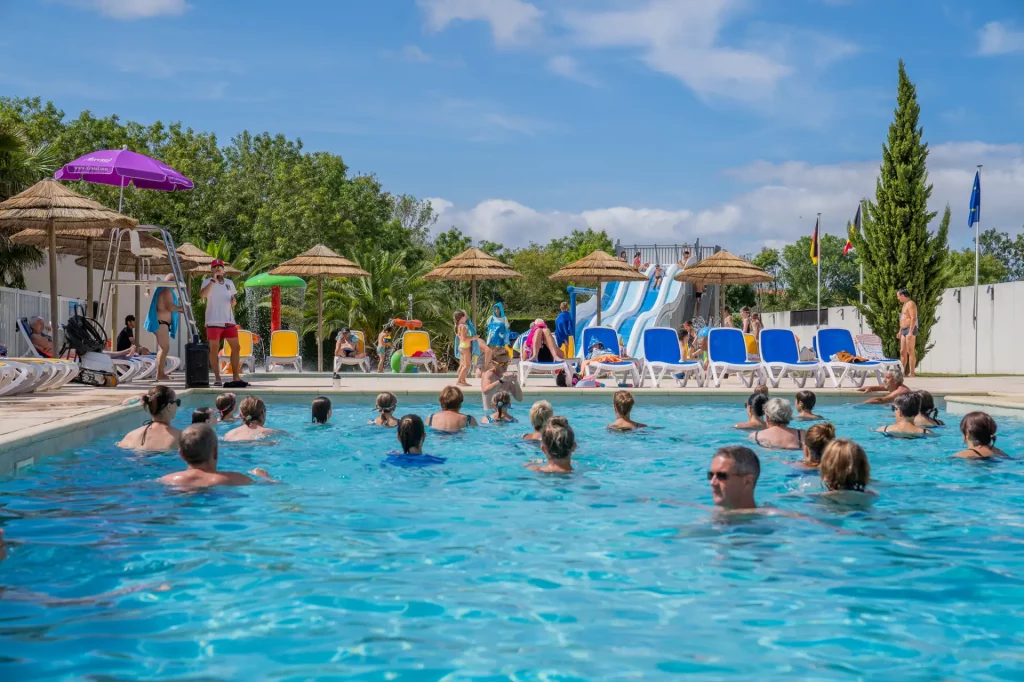 Participez aux séances d'aquagym pendant vos vacances à Saint-Georges-de-Didonne en camping
